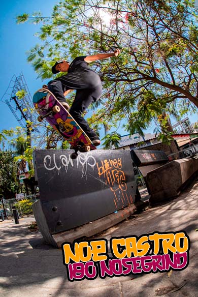 Noe Castro | Frontside 180 Nosegrind| Miguel Angel López Virgen | Guadalajara Jalisco