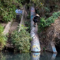 Gustavo Cortés | Drop In al agua. | Foto:Miguel Ángel López Virgen | Guadalajara Jalisco